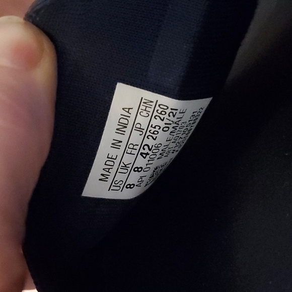 Adidas shoes sandals size 8 navy blue - Picture 6 of 12